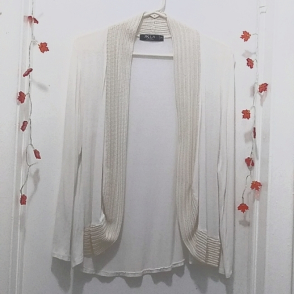 Silky Ivory Cardigan. Petite, but Fits More Like Small. Hangs Beautifully